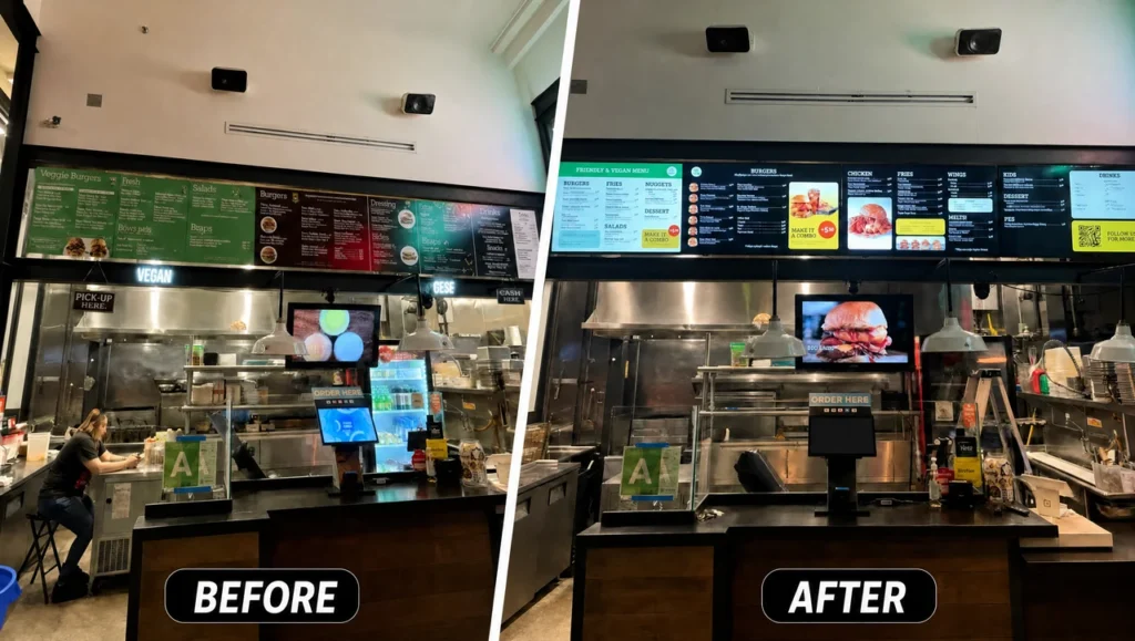 Before and after Decker implementation