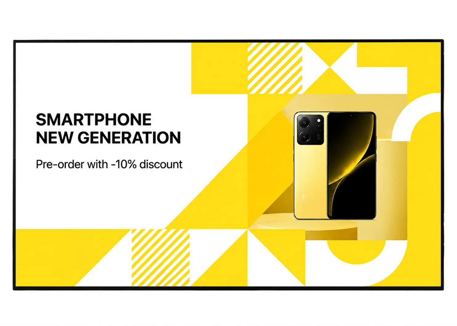 Promo screen showing an in-store offer