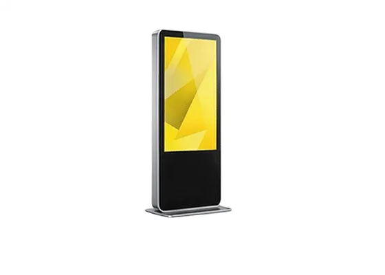 Touchscreen kiosk in a customer area