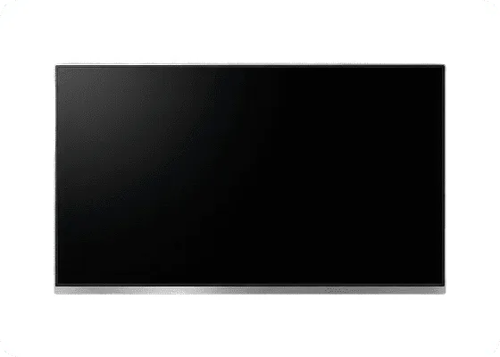TV screens showing business content