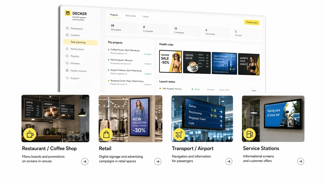 Decker Digital Signage Case Studies