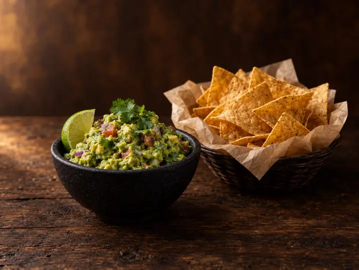 Chips and guacamole